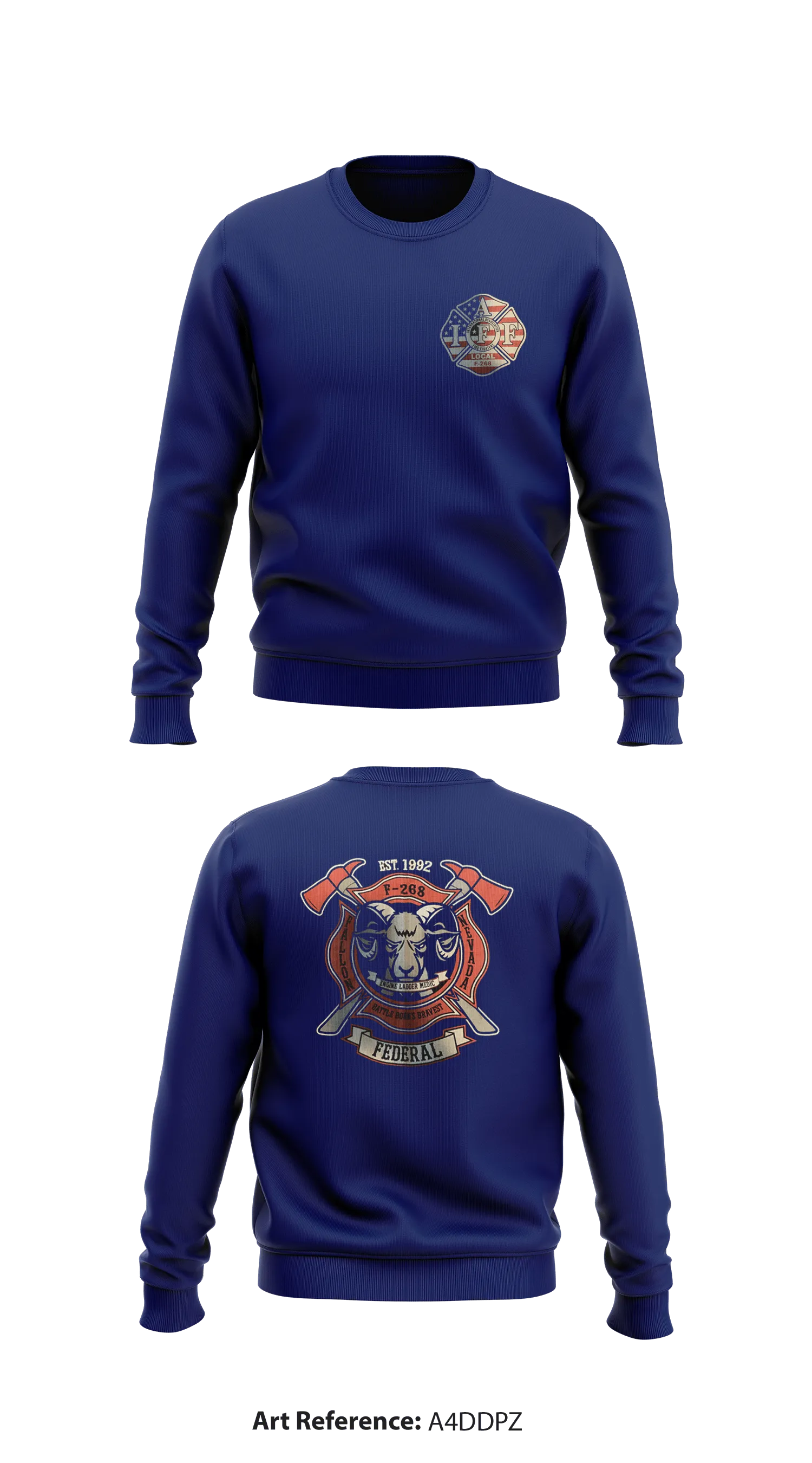 Federal Fire Department NAS Fallon Store 1 Core Men's Crewneck Performance Sweatshirt - a4ddPz