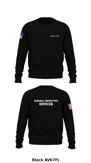Federal protective security officer  Store 1 Core Men's Crewneck Performance Sweatshirt - AVK7Fj
