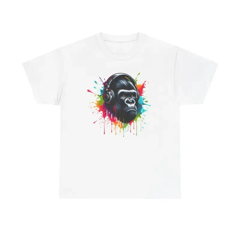Fierce Gorilla with a Crown Cotton Tee