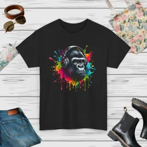 Fierce Gorilla with a Crown Cotton Tee