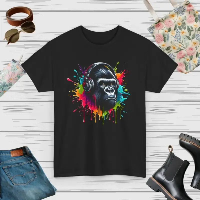 Fierce Gorilla with a Crown Cotton Tee