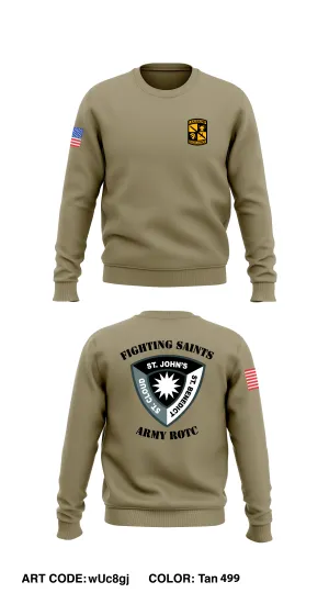 Fighting Saints Battalion Army ROTC  Store 1 Core Men's Crewneck Performance Sweatshirt - wUc8gj