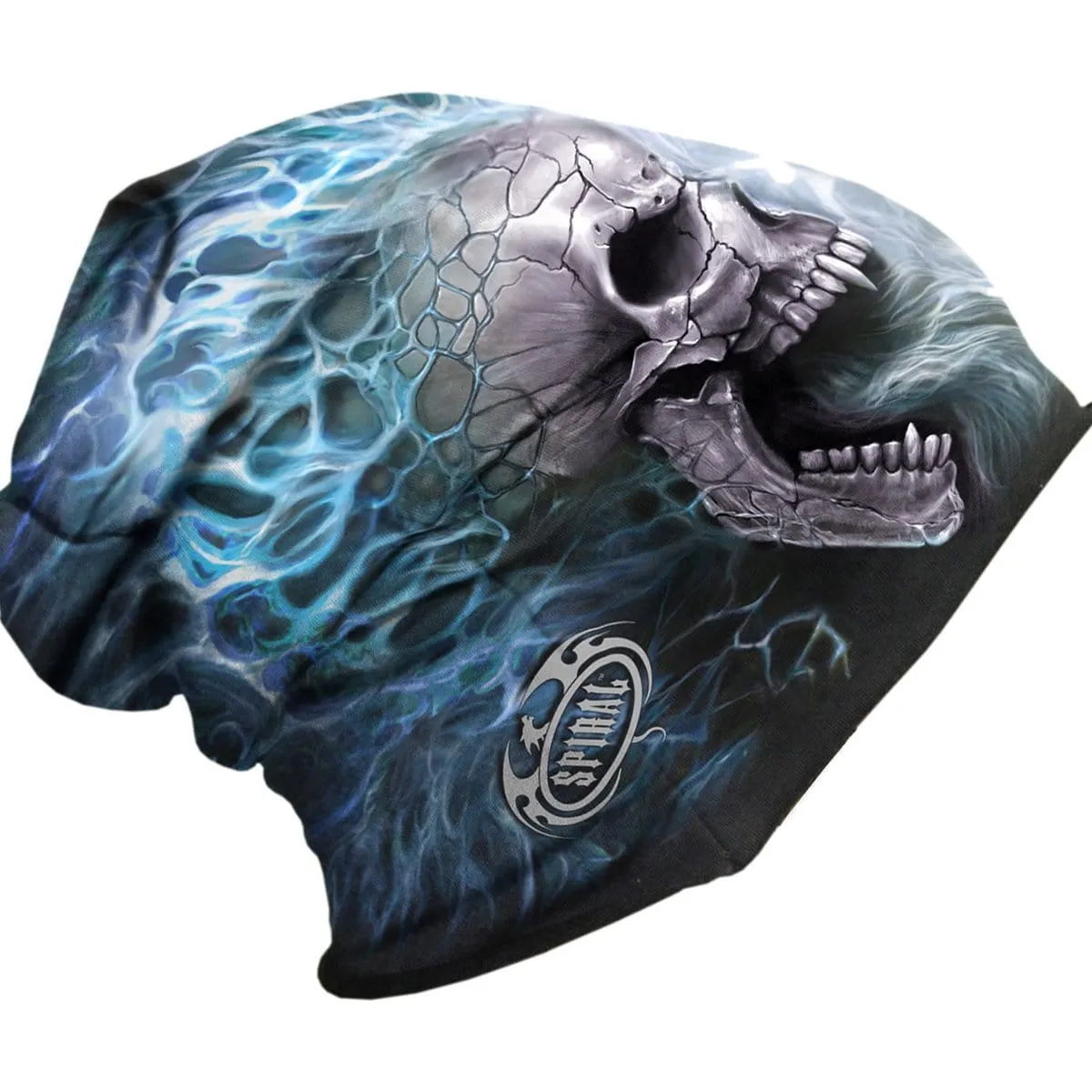 FLAMING SPINE - Light Cotton Beanies Black