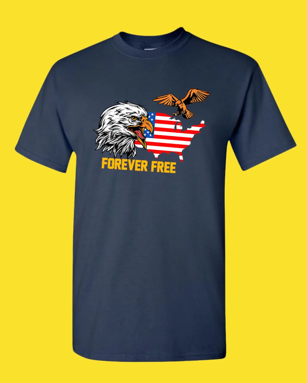 Forever Free America T-shirt Eagle T-shirt
