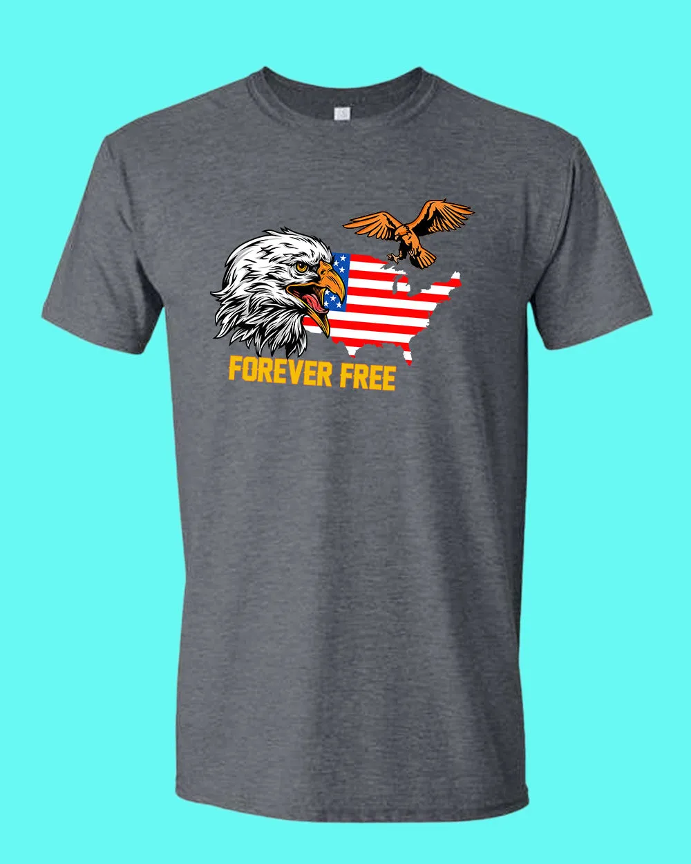 Forever Free America T-shirt Eagle T-shirt