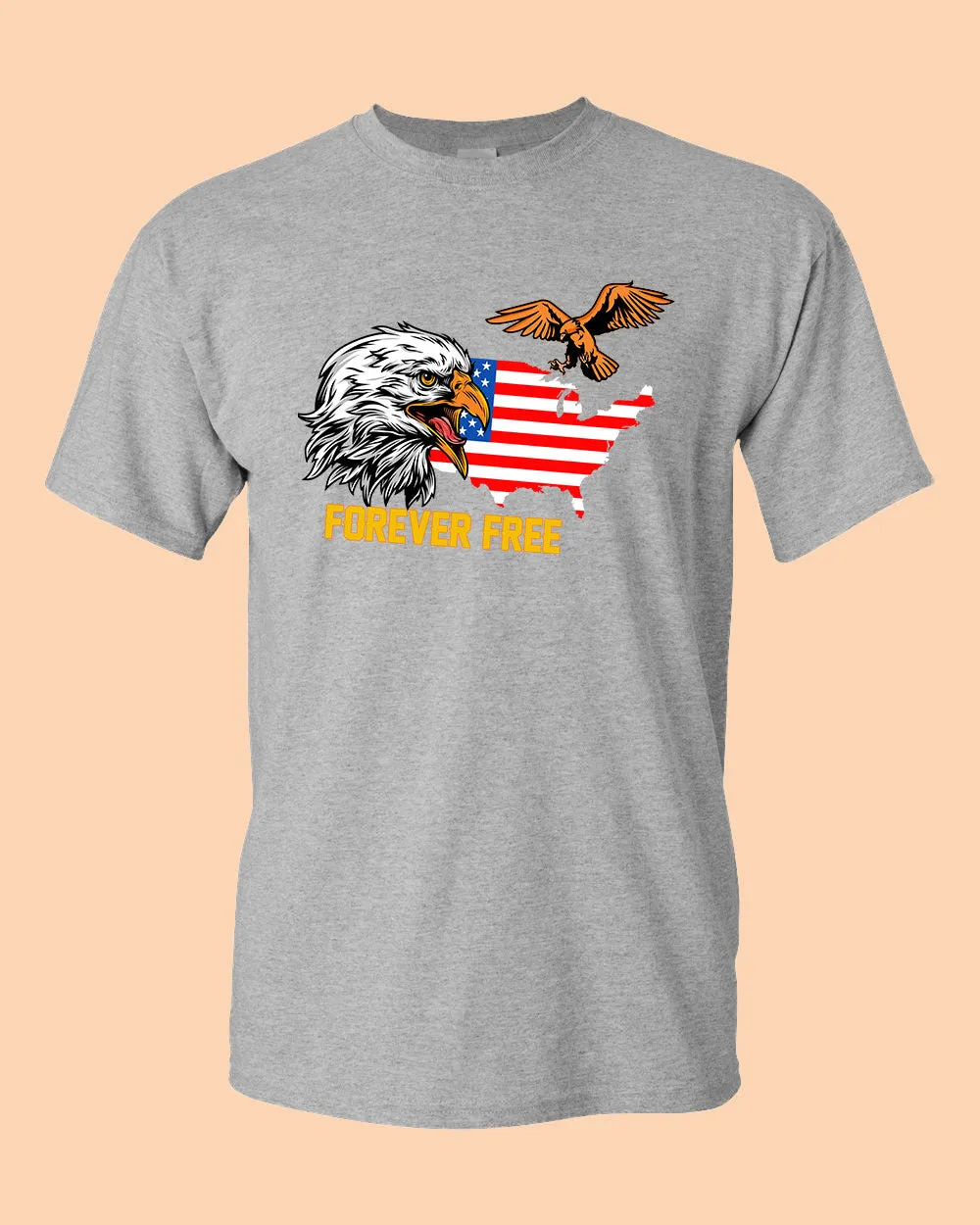 Forever Free America T-shirt Eagle T-shirt
