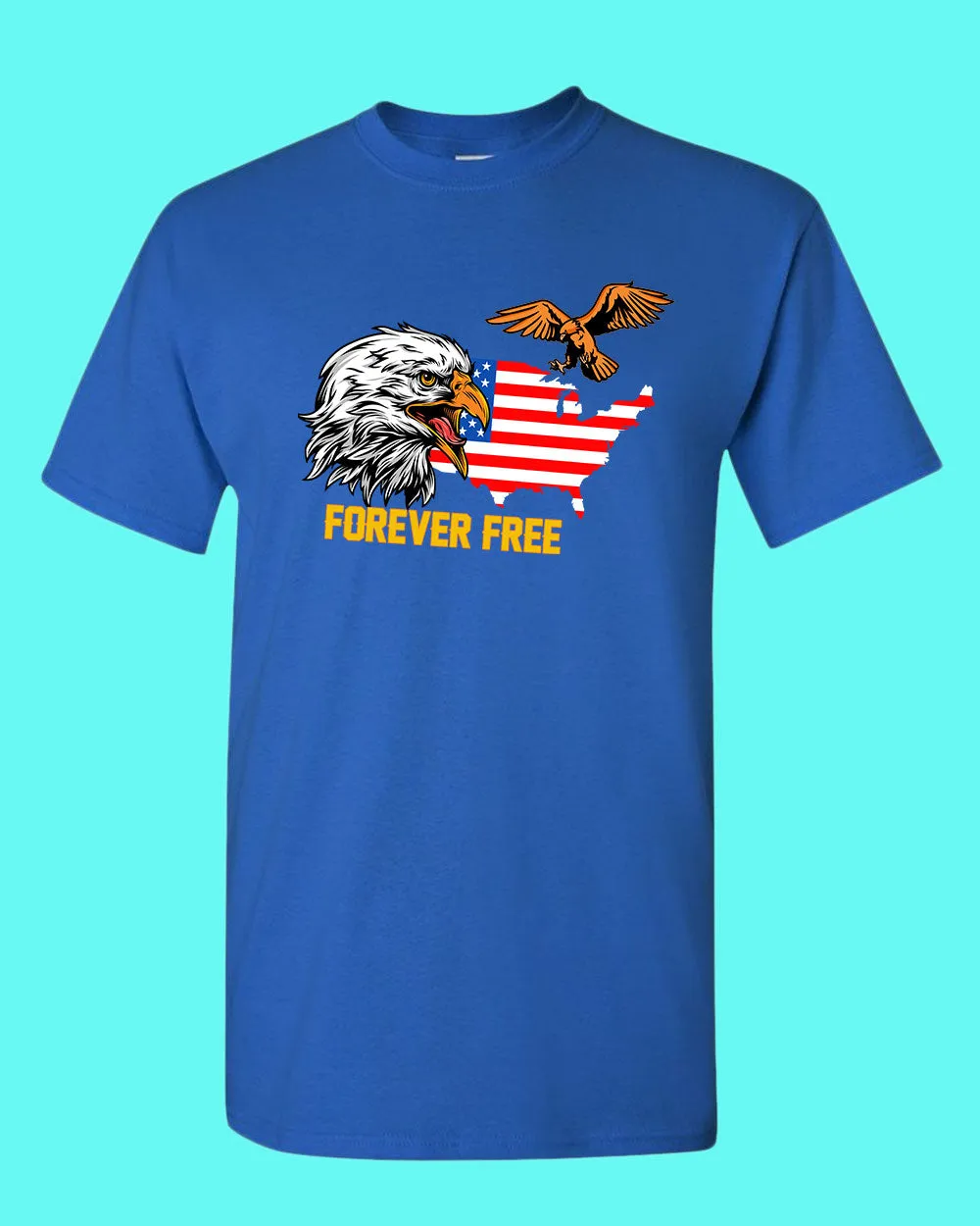 Forever Free America T-shirt Eagle T-shirt
