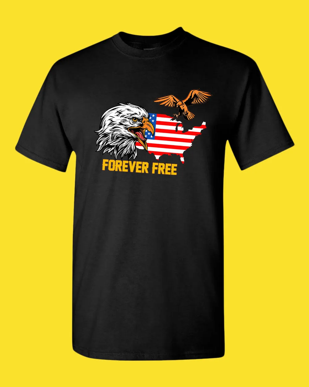 Forever Free America T-shirt Eagle T-shirt
