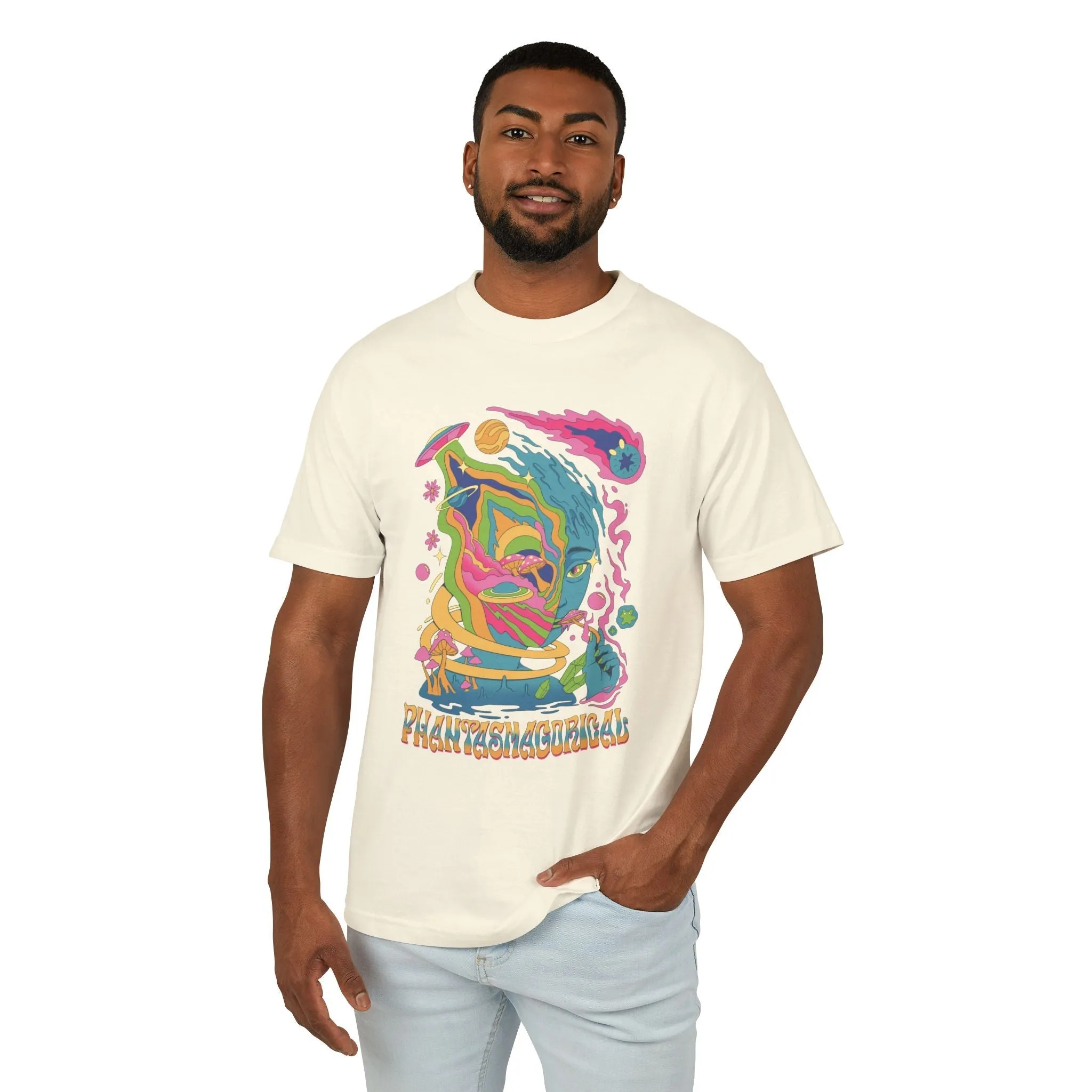 Galactic Mind - Unisex Garment-Dyed Heavyweight Cotton Tee