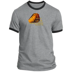 Get Into the Ark of Jesus Christ Men’s Ringer Tee