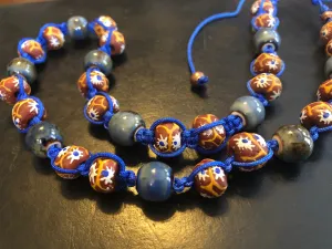 Giraffe Print Adjustable Trade Necklace
