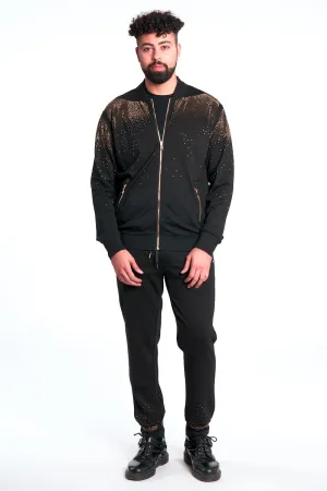 Gold Rhinestone Stardust Tracksuit