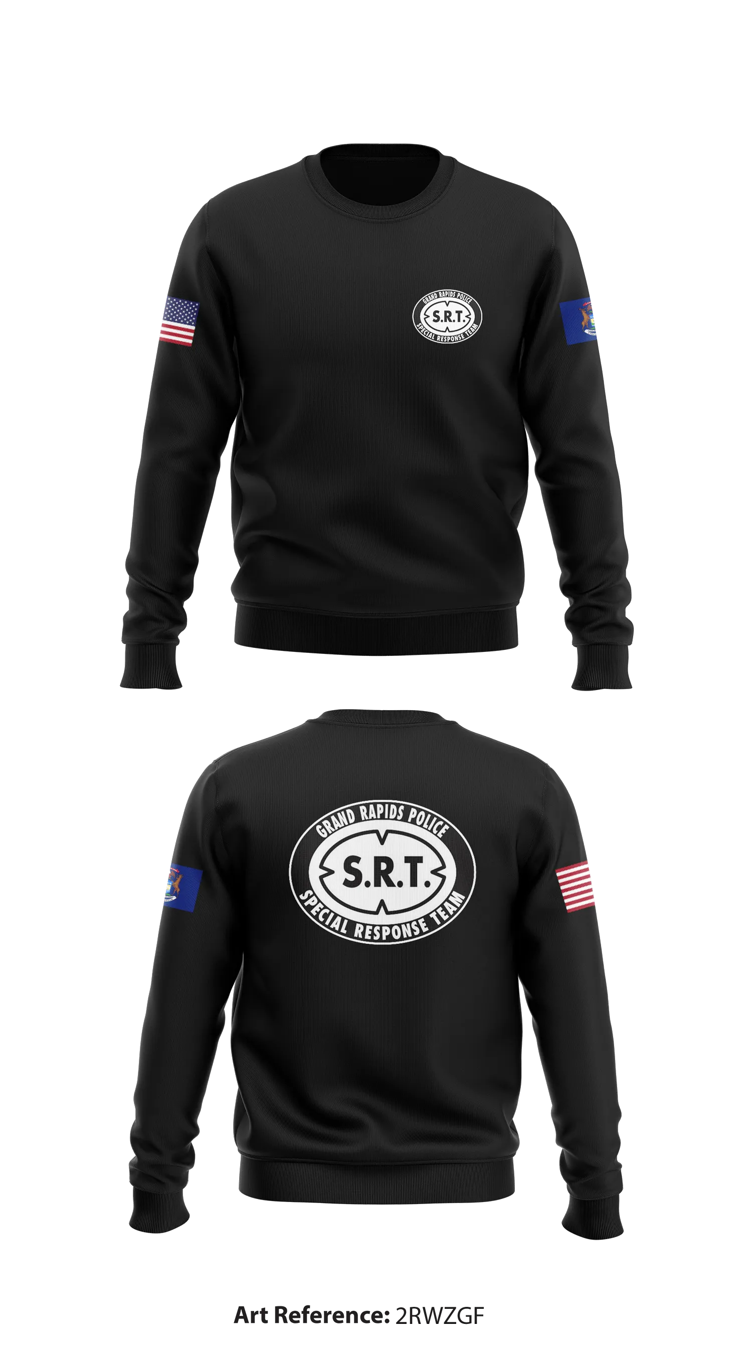 Grand Rapids Police Special Response Team Store 1 Core Men's Crewneck Performance Sweatshirt - 2Rwzgf
