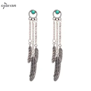 Gypsy Earrings For Women aritos Dangle Earrings Navajo Tribal Earrings Hippie Chic Indian Native American Jewelry Boho Earrings