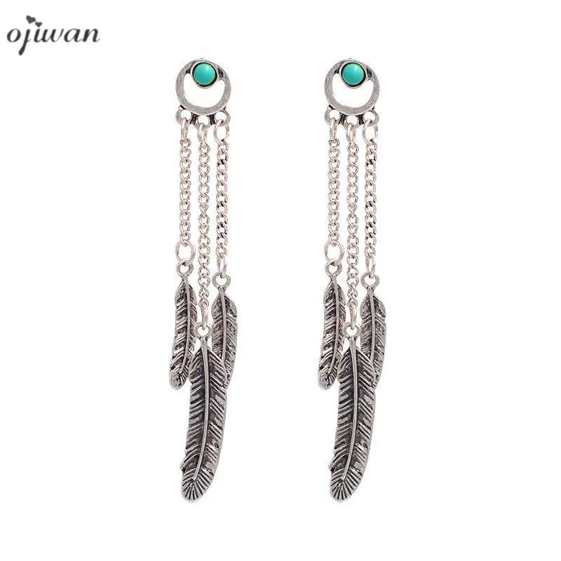 Gypsy Earrings For Women aritos Dangle Earrings Navajo Tribal Earrings Hippie Chic Indian Native American Jewelry Boho Earrings