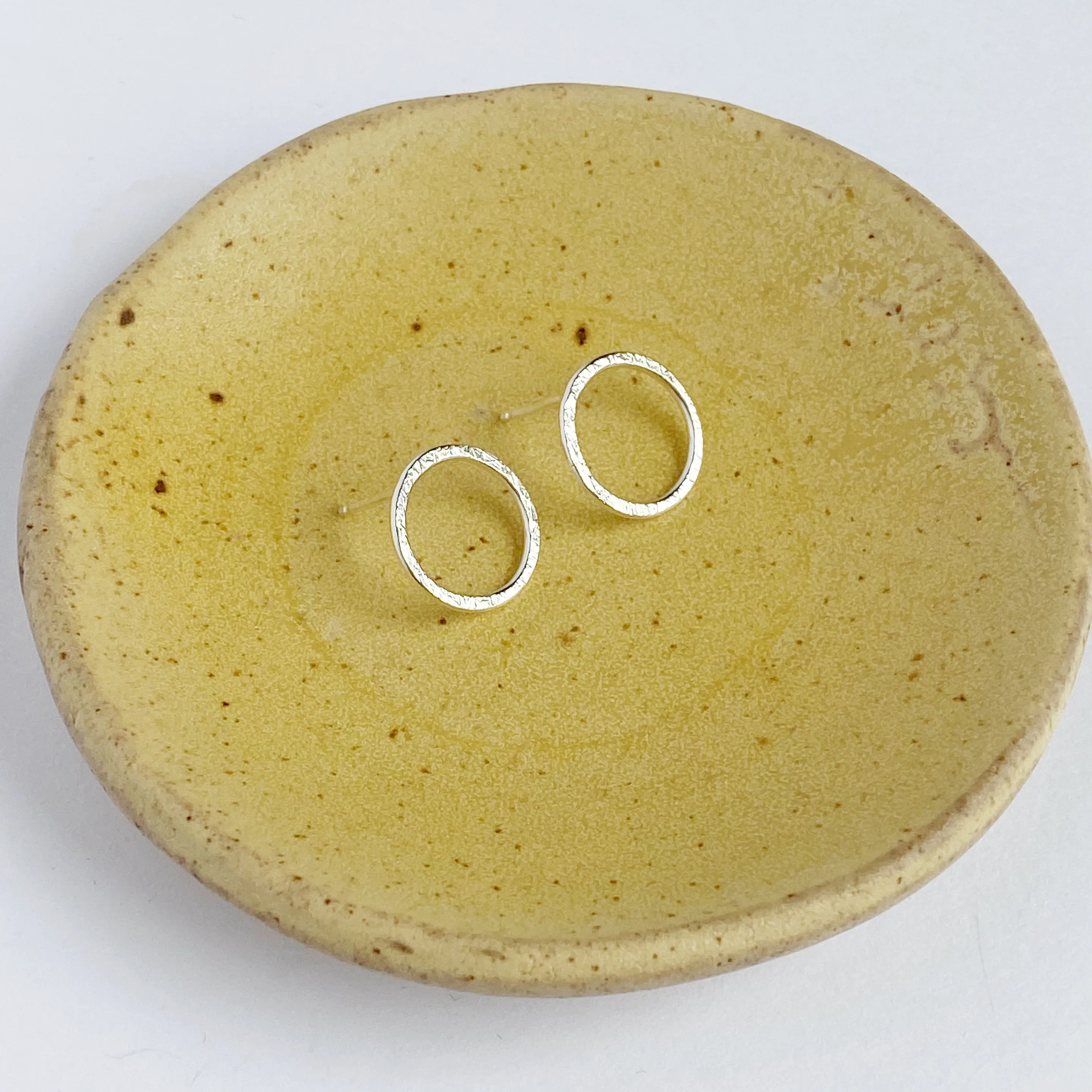 Halo Stud- Sterling silver