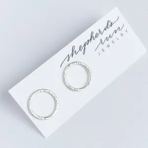 Halo Stud- Sterling silver