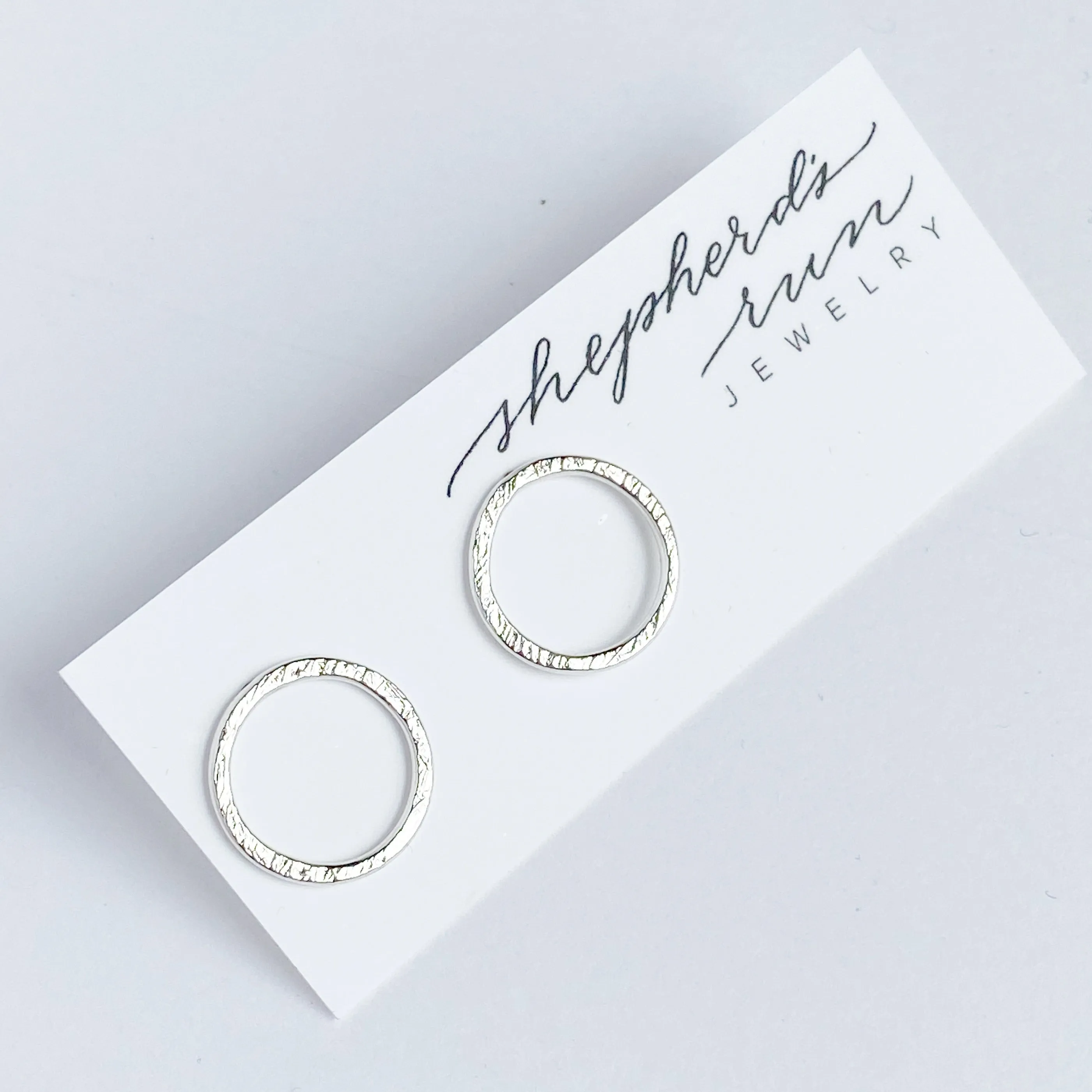 Halo Stud- Sterling silver