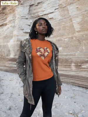 Heart African Color Print Short-Sleeve Unisex T-Shirt