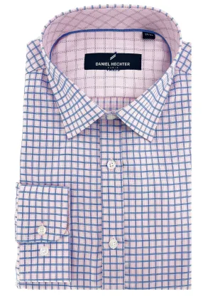 Hechter Paris Gingham Slim Fit Dress Non-Iron Shirt