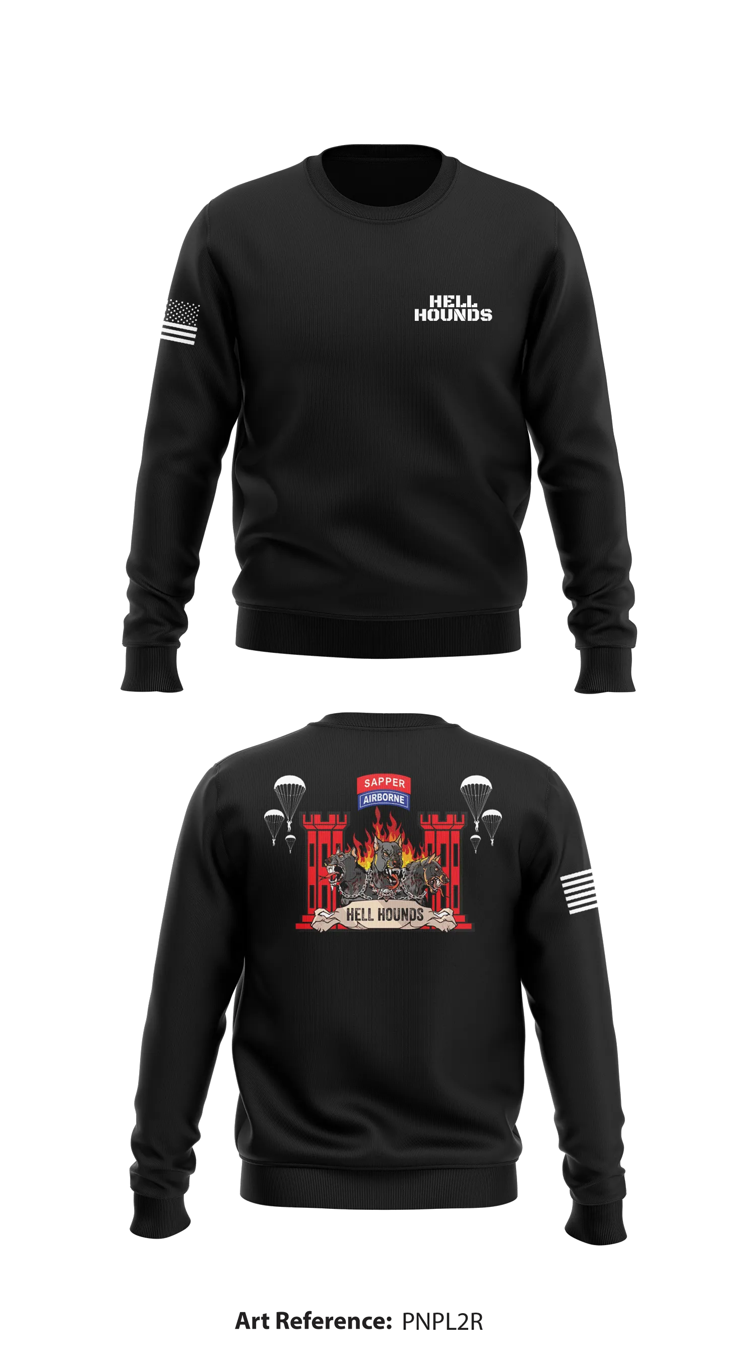 Hell Hounds  Core Men's Crewneck Performance Sweatshirt - pNpL2R