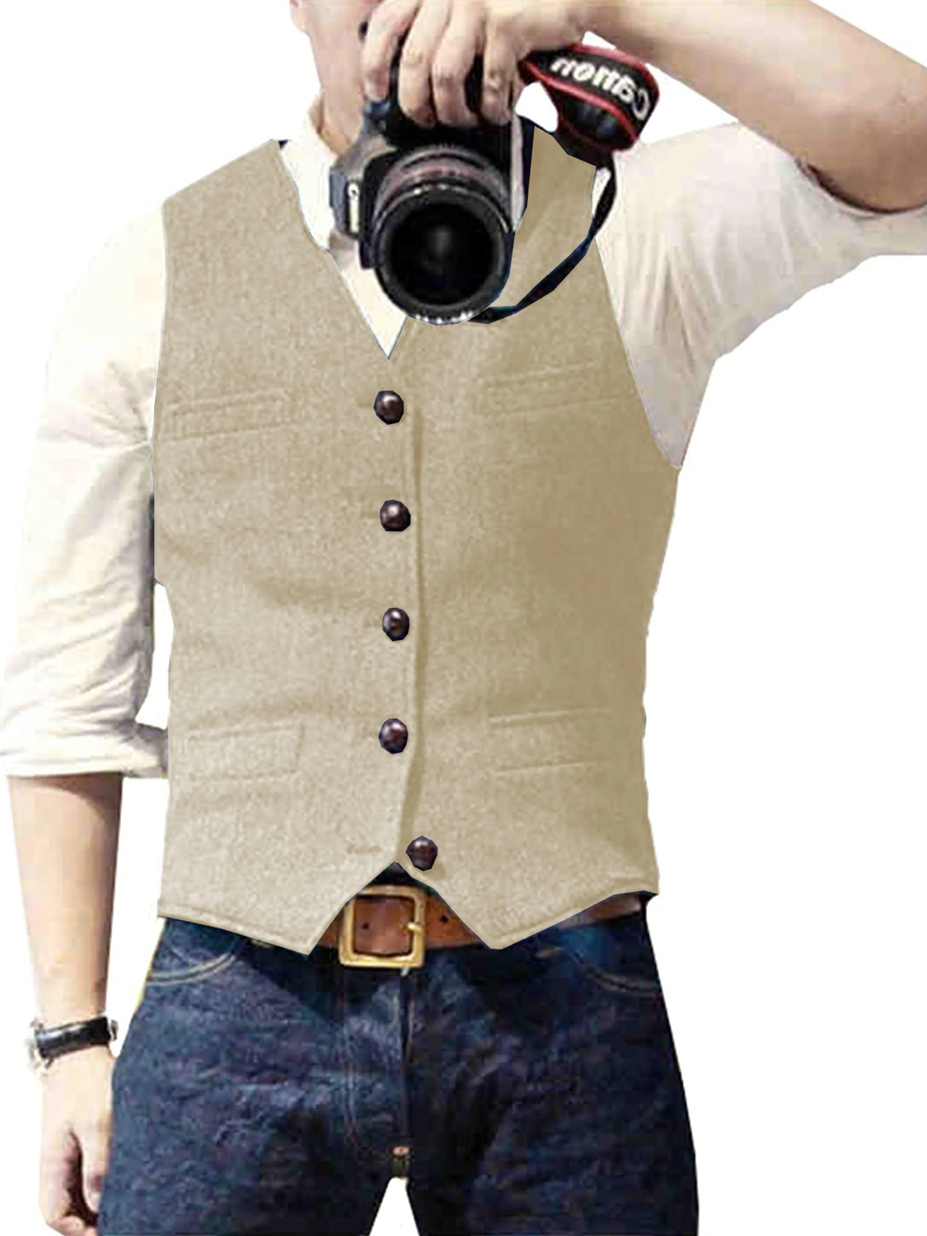 Herringbone Wedding Groom Best Man Vest
