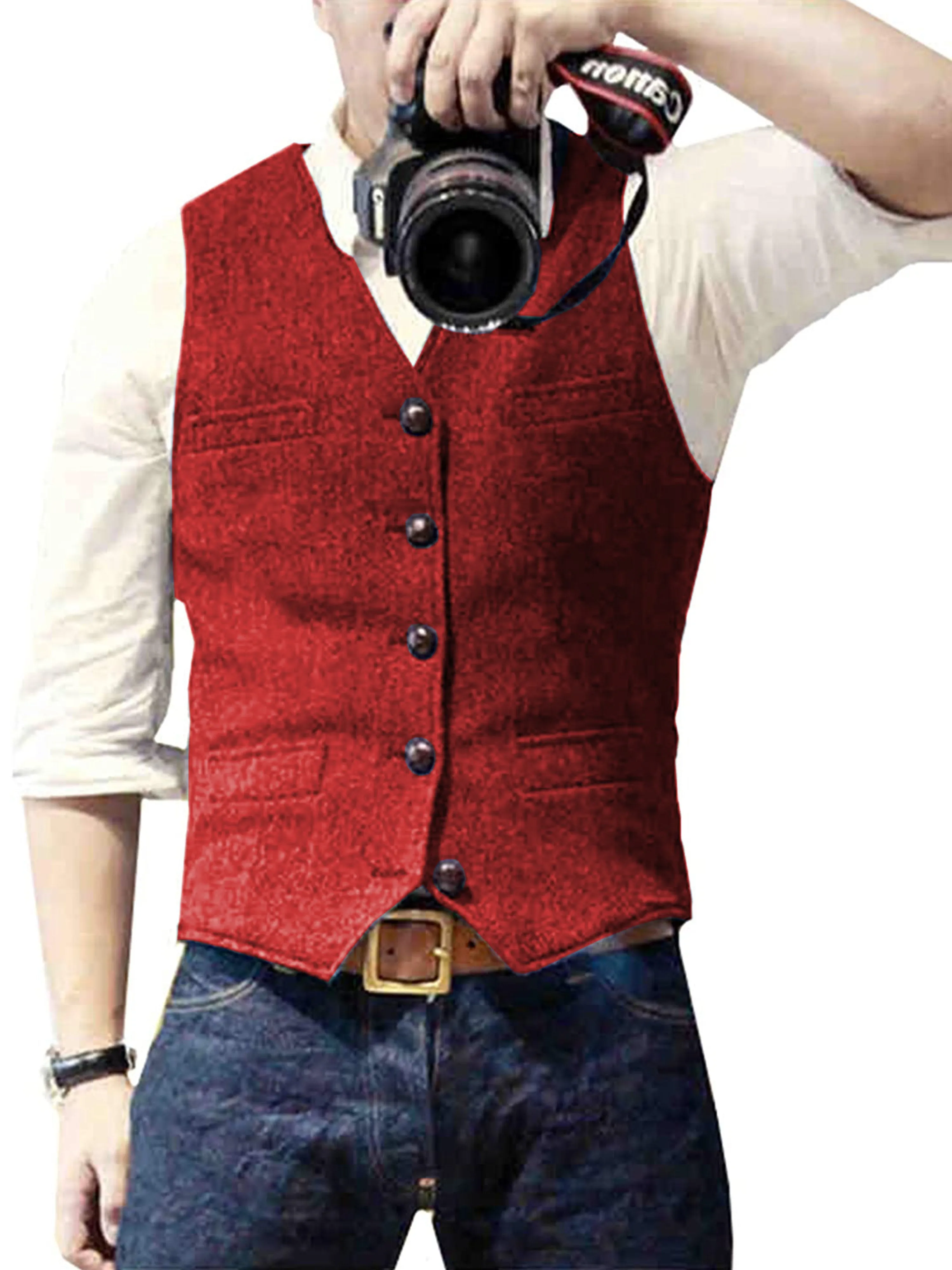 Herringbone Wedding Groom Best Man Vest
