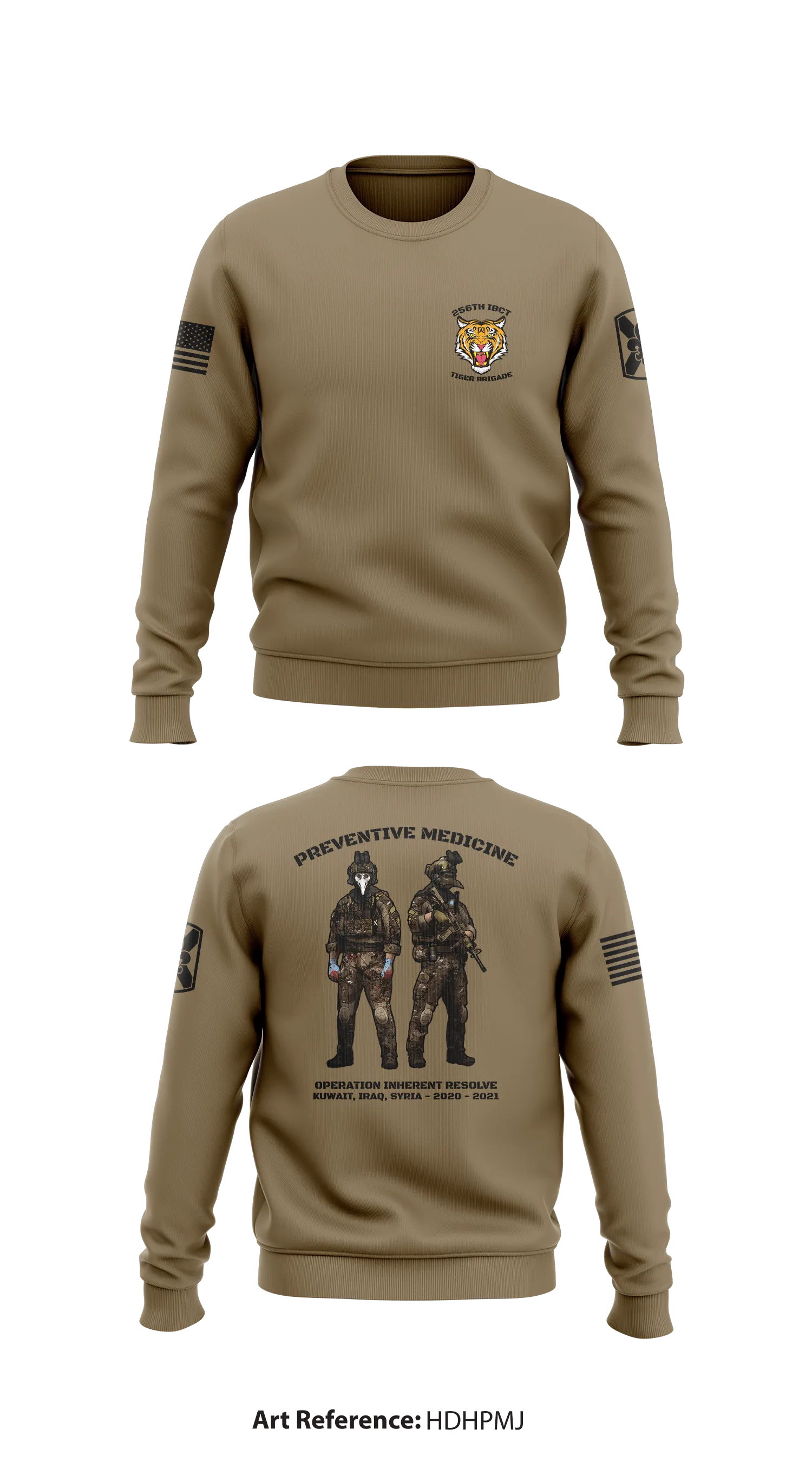 HHC 256th IBCT Store 1 Core Men's Crewneck Performance Sweatshirt - hDHPMJ