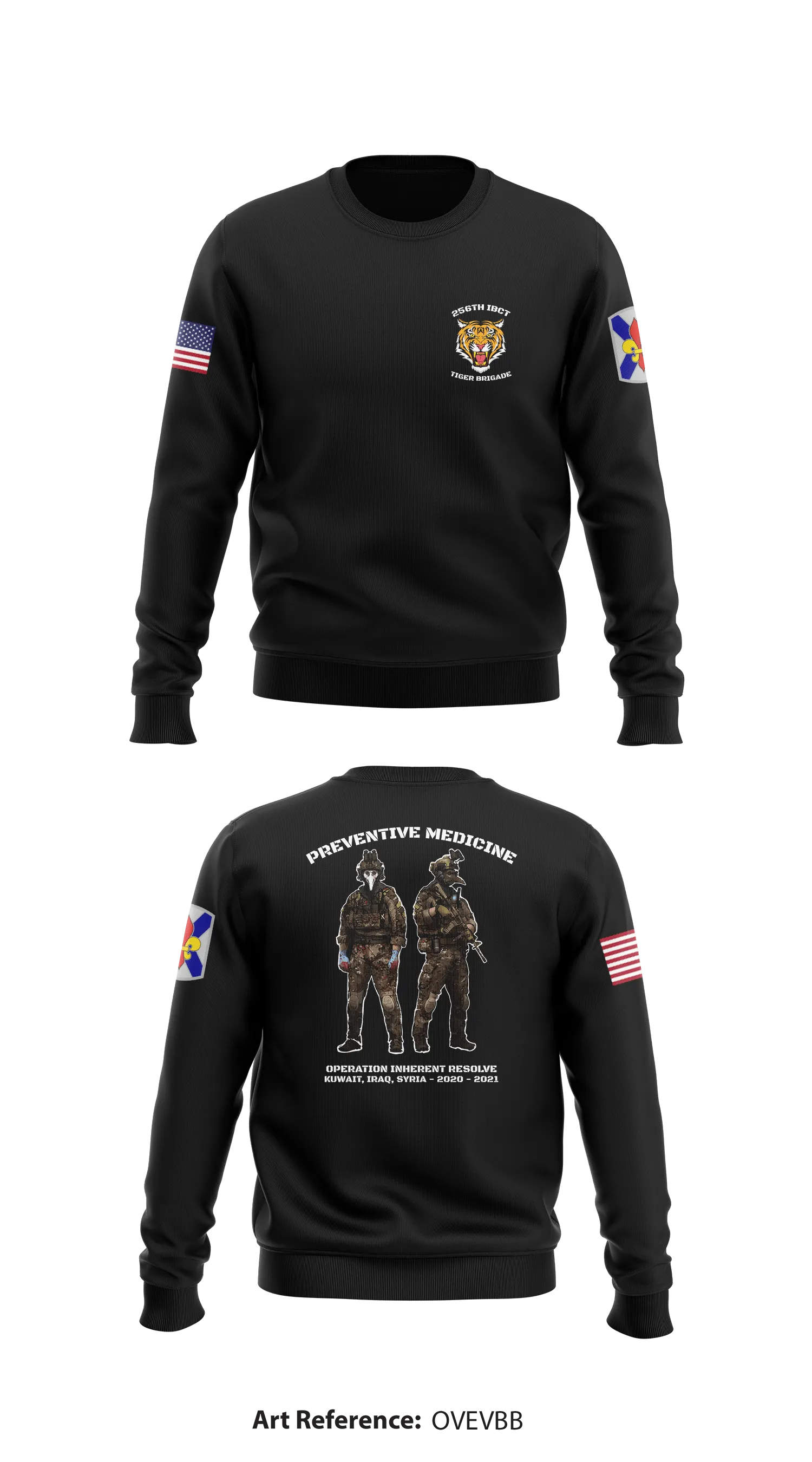 HHC 256th IBCT Store 1 Core Men's Crewneck Performance Sweatshirt - ovEVbb
