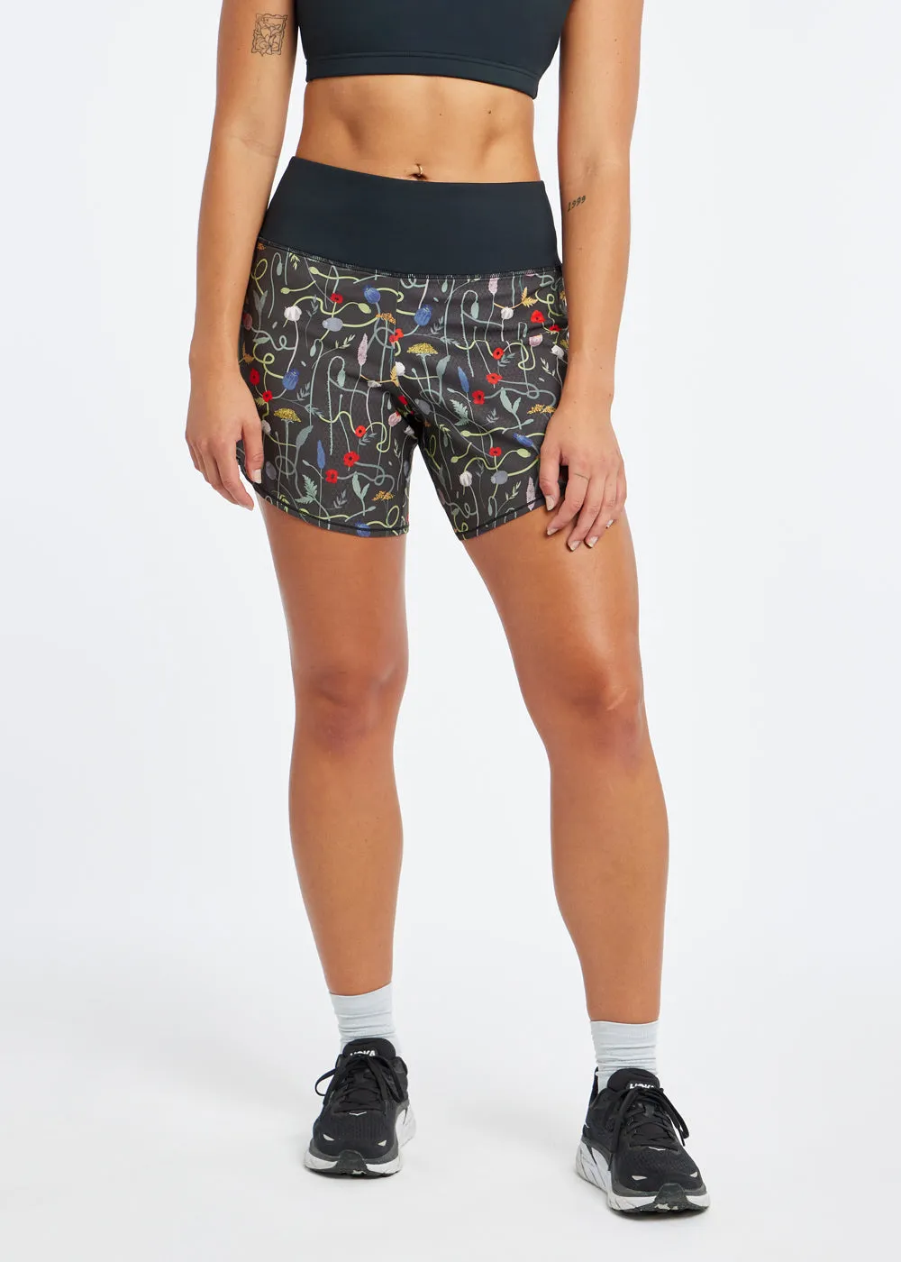 High Rise Long Roga Shorts