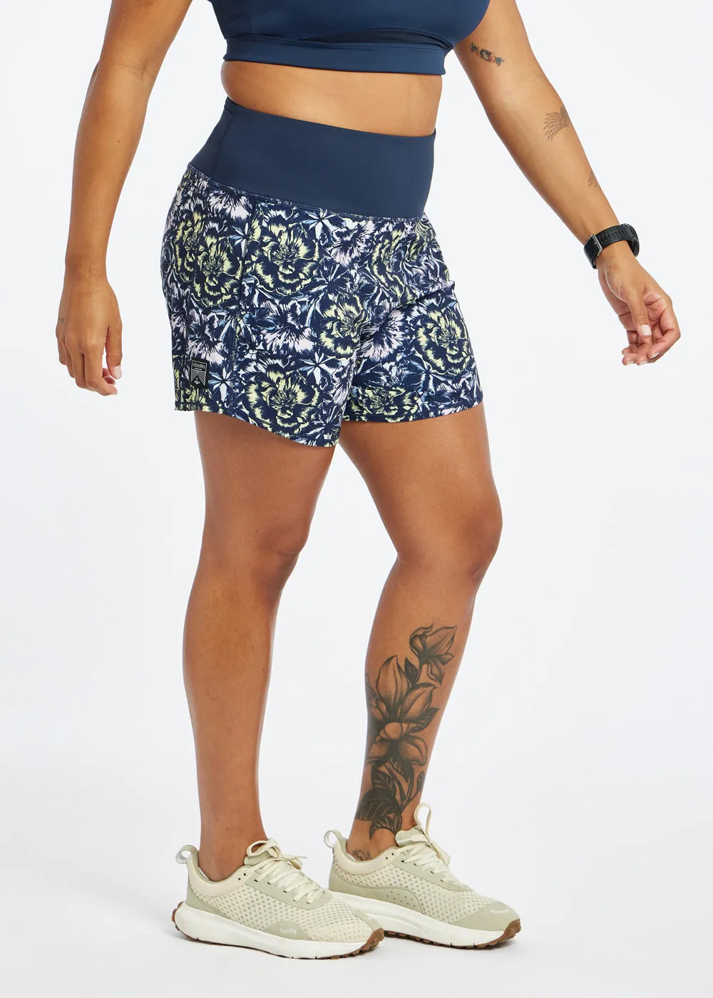 High Rise Long Roga Shorts