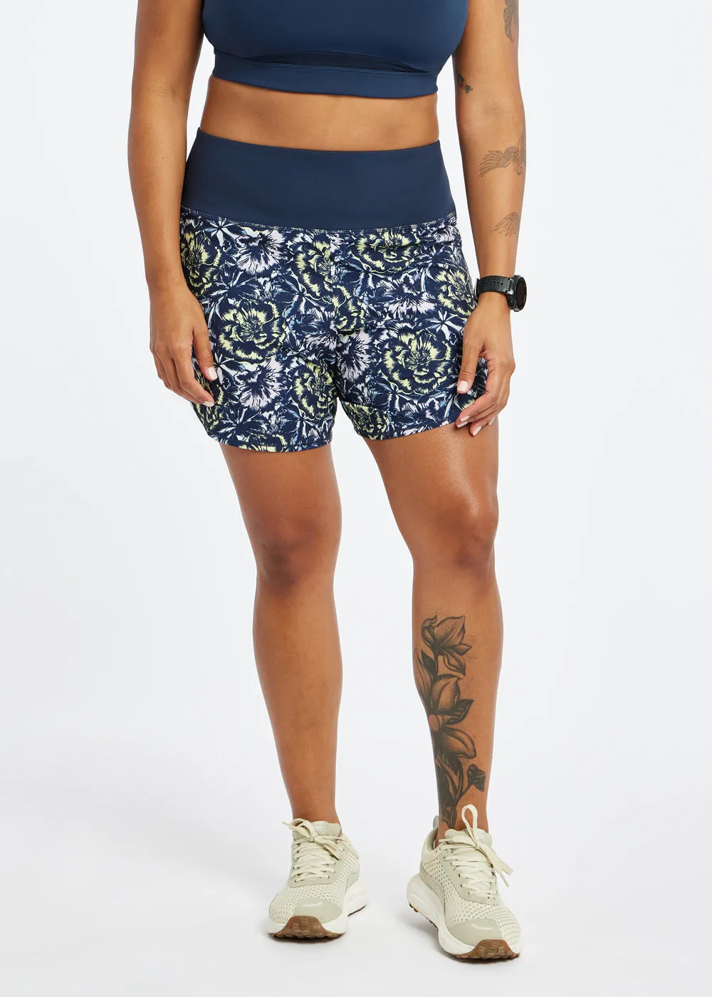 High Rise Long Roga Shorts