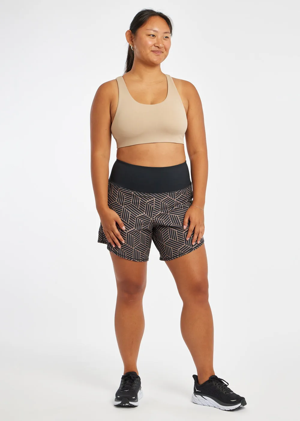High Rise Long Roga Shorts
