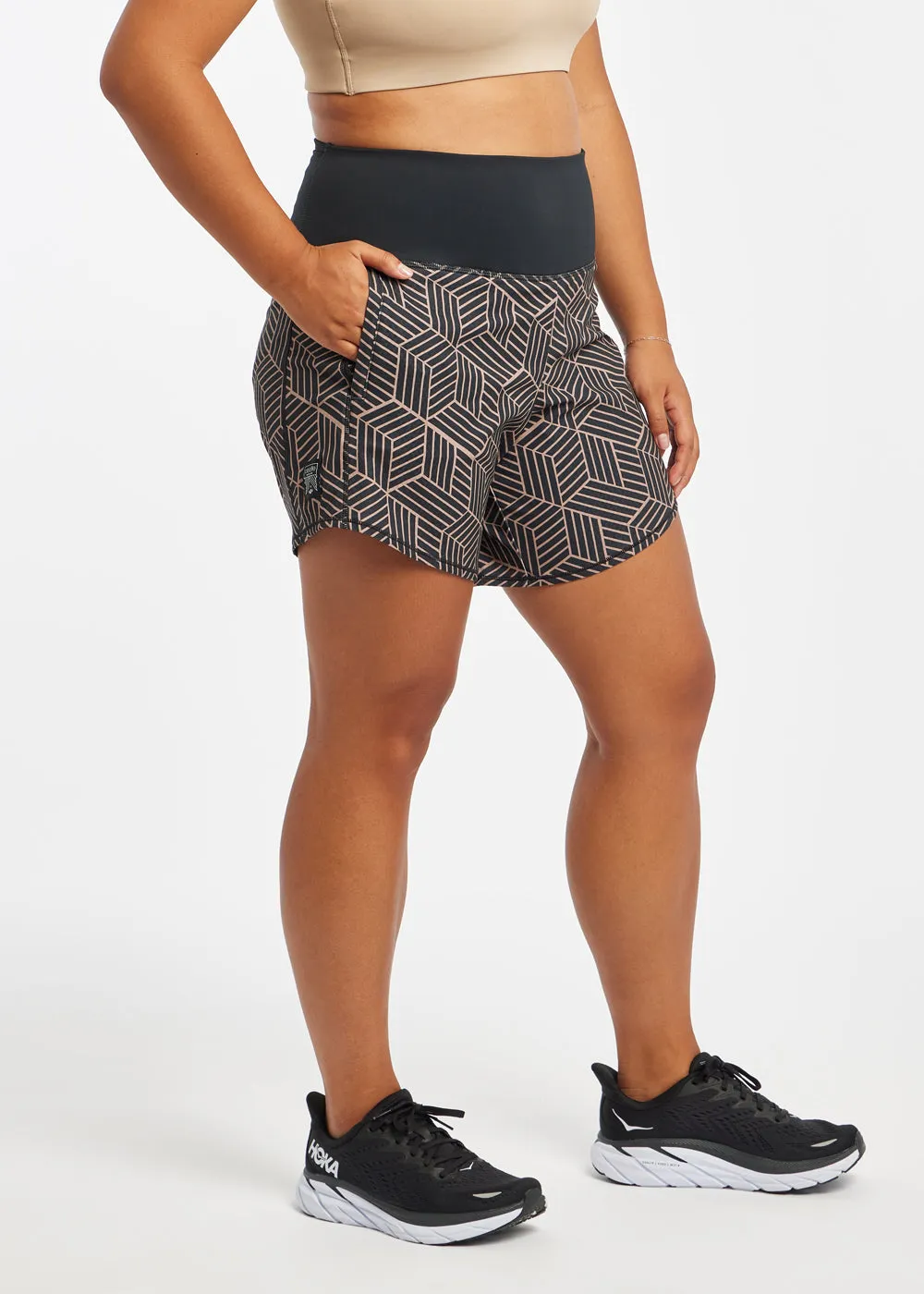 High Rise Long Roga Shorts