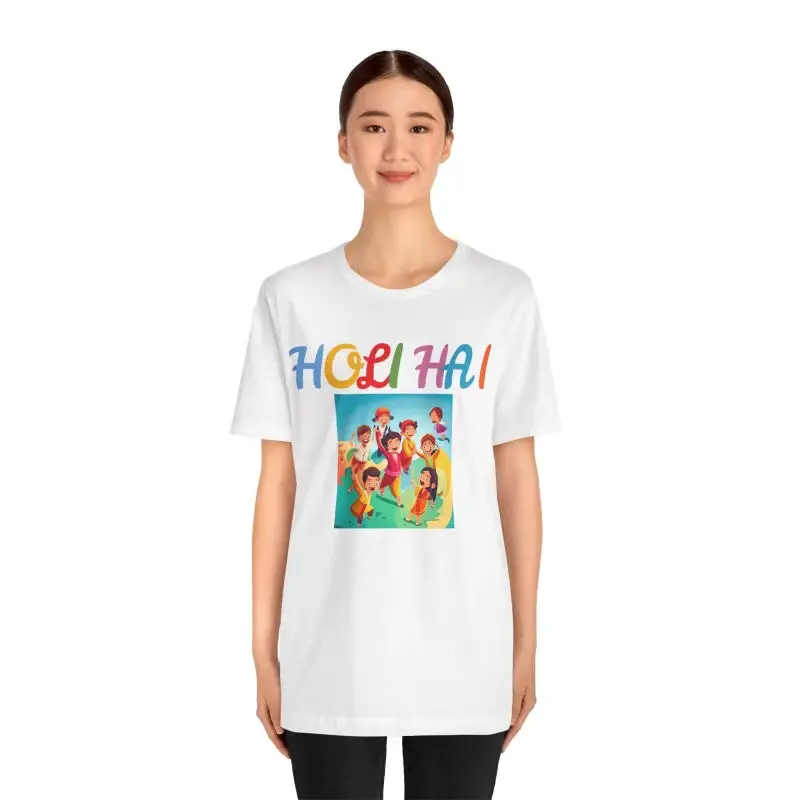 Holi Hai Jersey Short Sleeve Tee Celebration