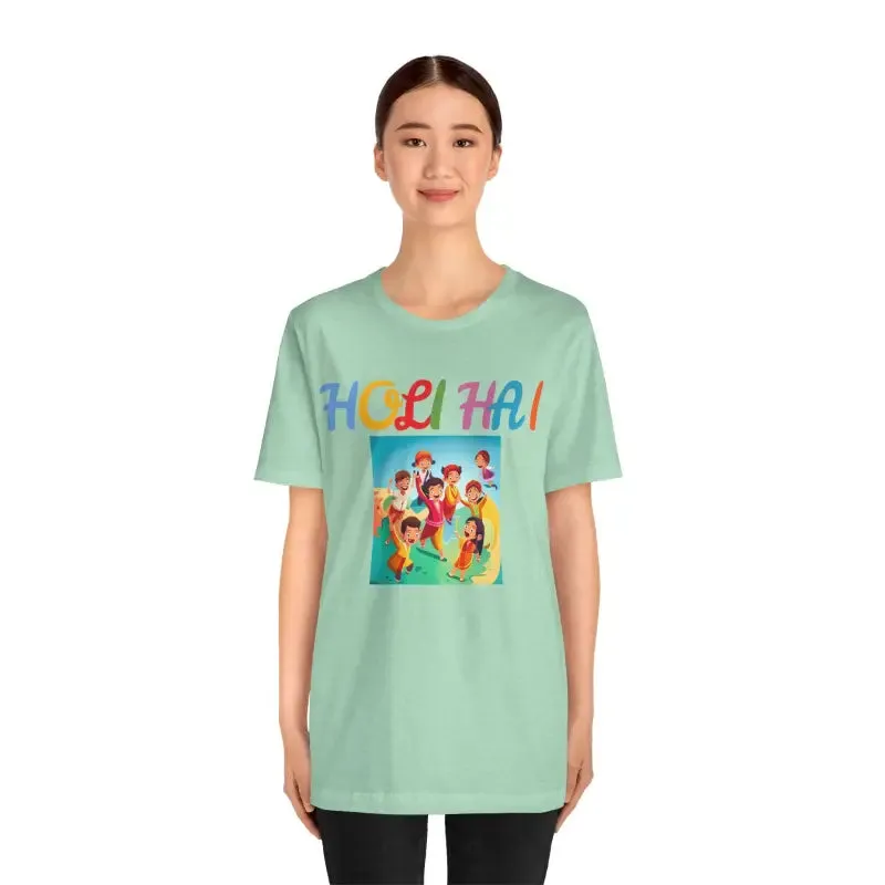 Holi Hai Jersey Short Sleeve Tee Celebration