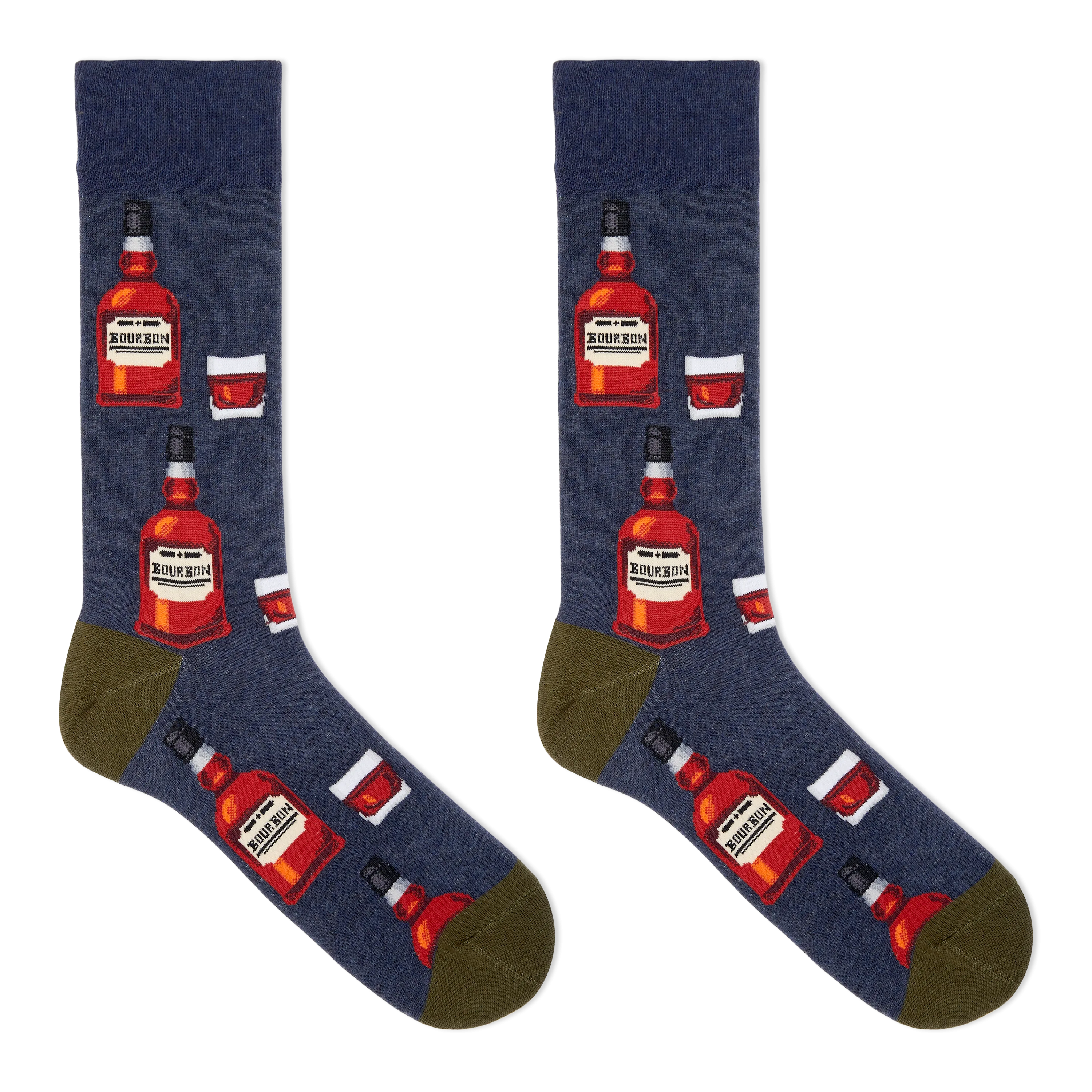 HOTSOX Men's Bourbon Crew Socks