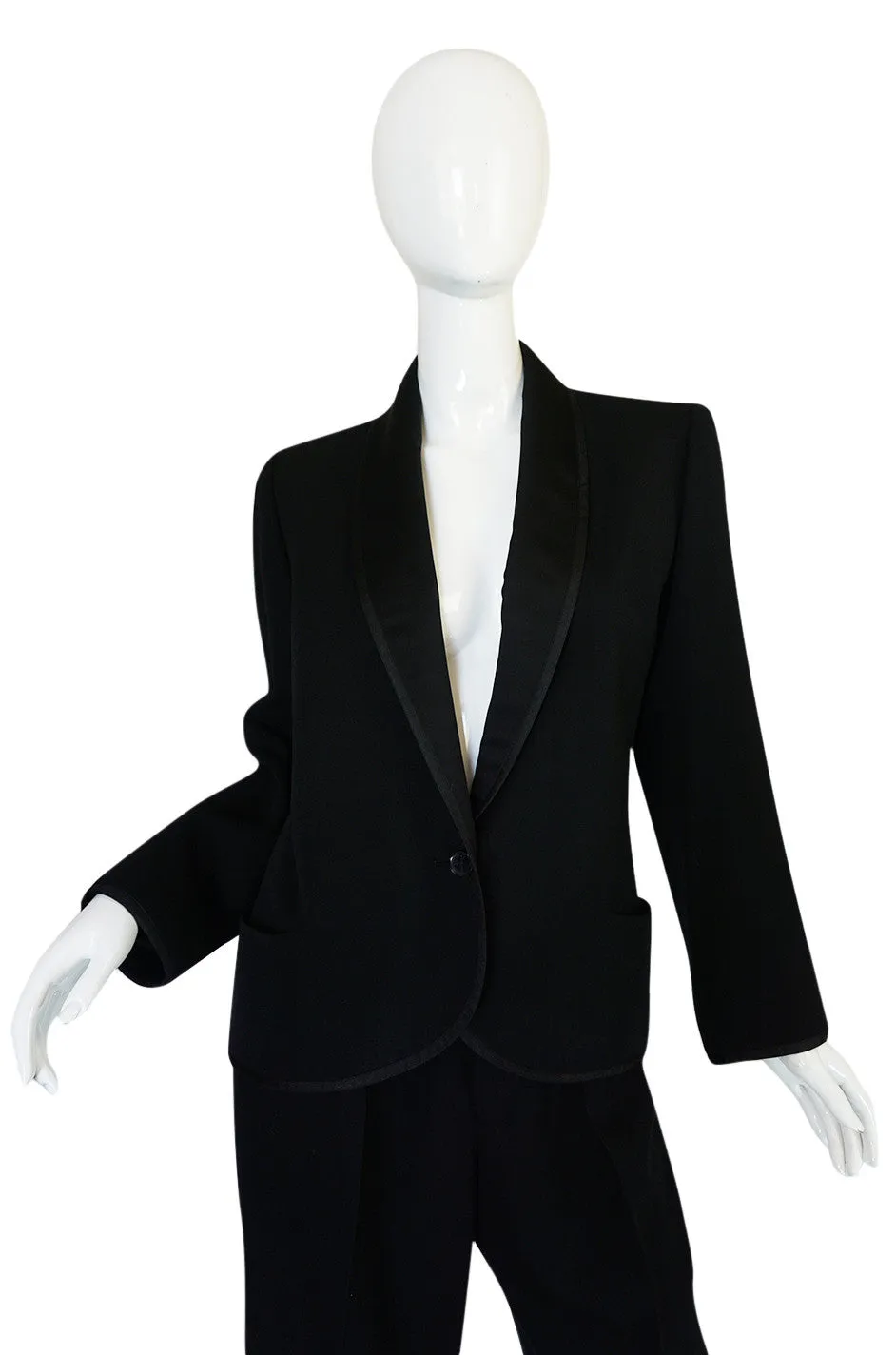Iconic c1967 Yves Saint Laurent "Le Smoking" Tuxedo Suit