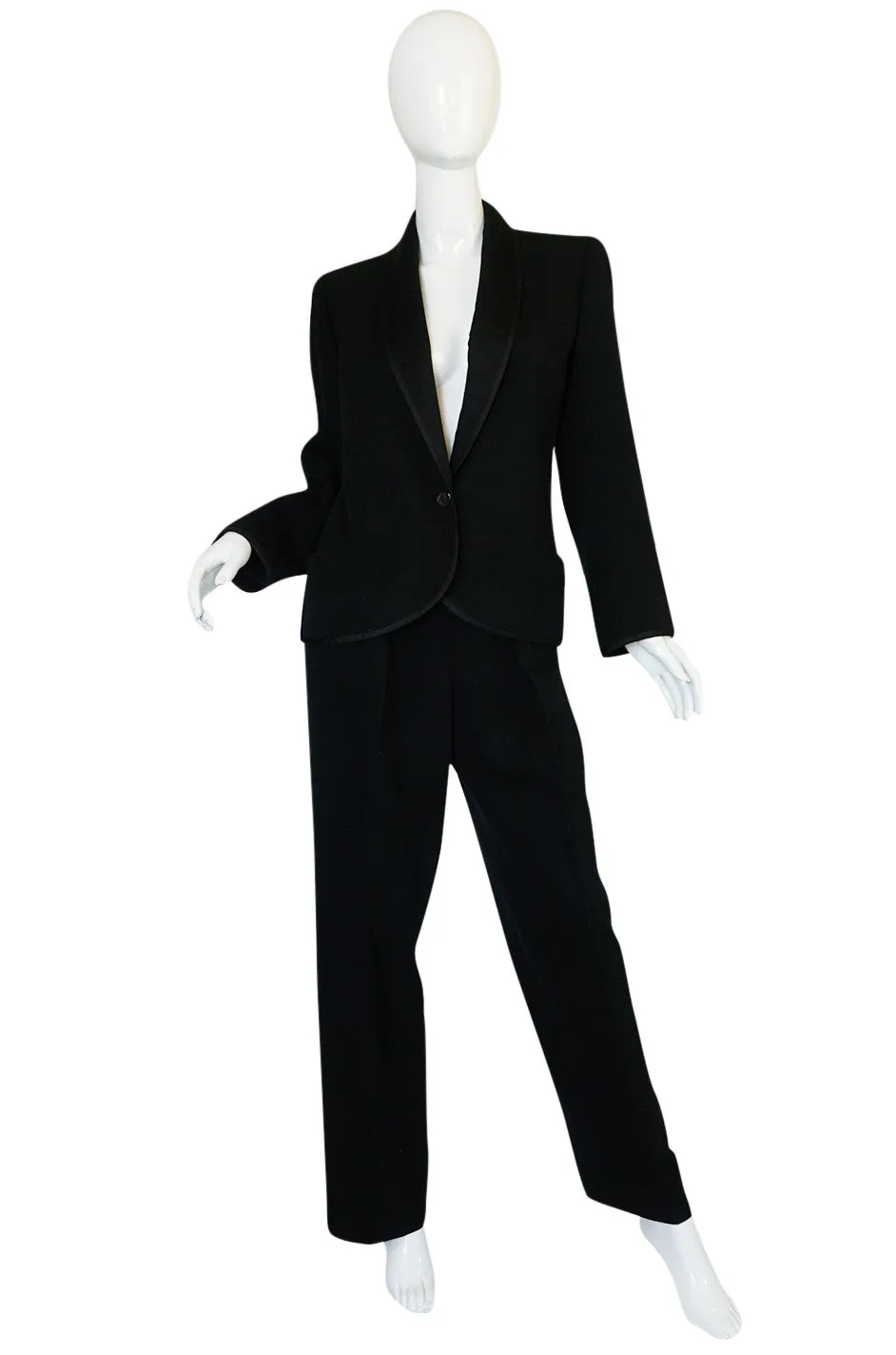 Iconic c1967 Yves Saint Laurent "Le Smoking" Tuxedo Suit