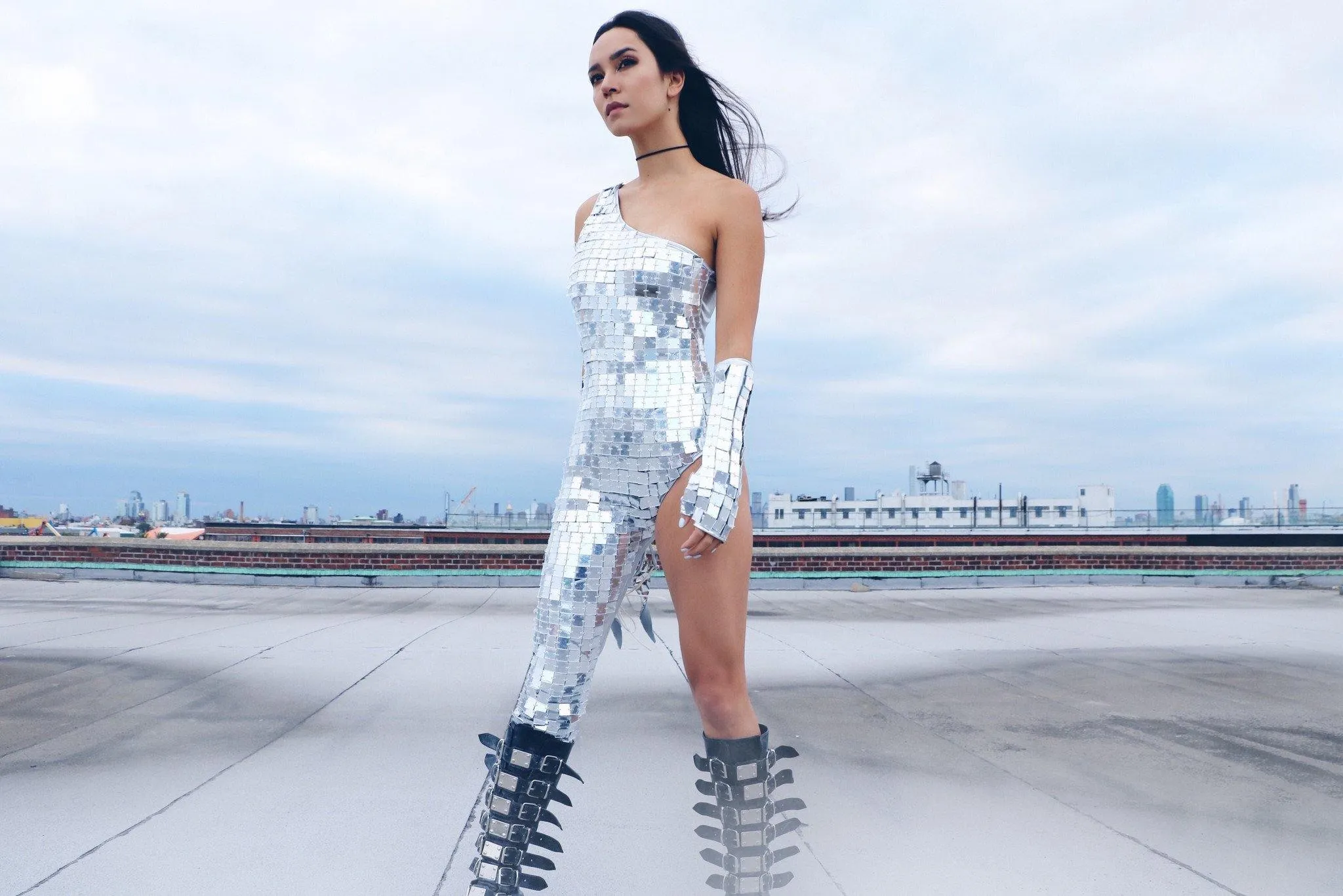 Illusion Futuristic Catsuit