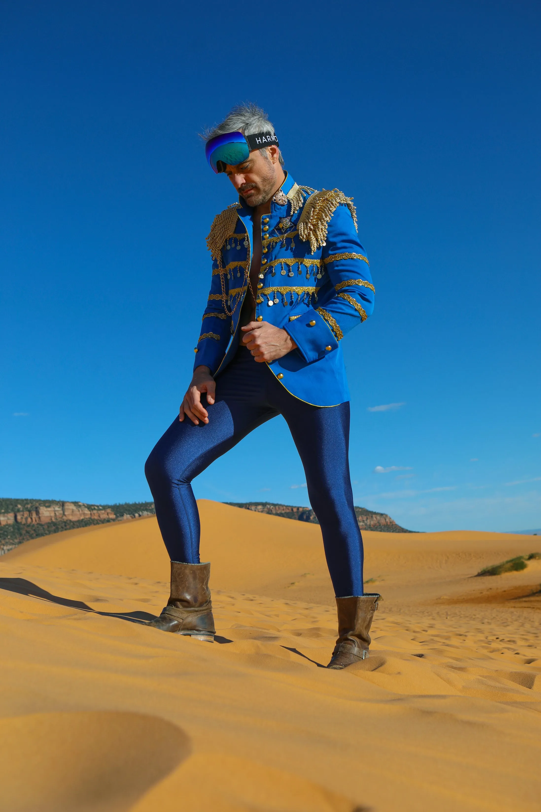 Indigo Space Military Jacket