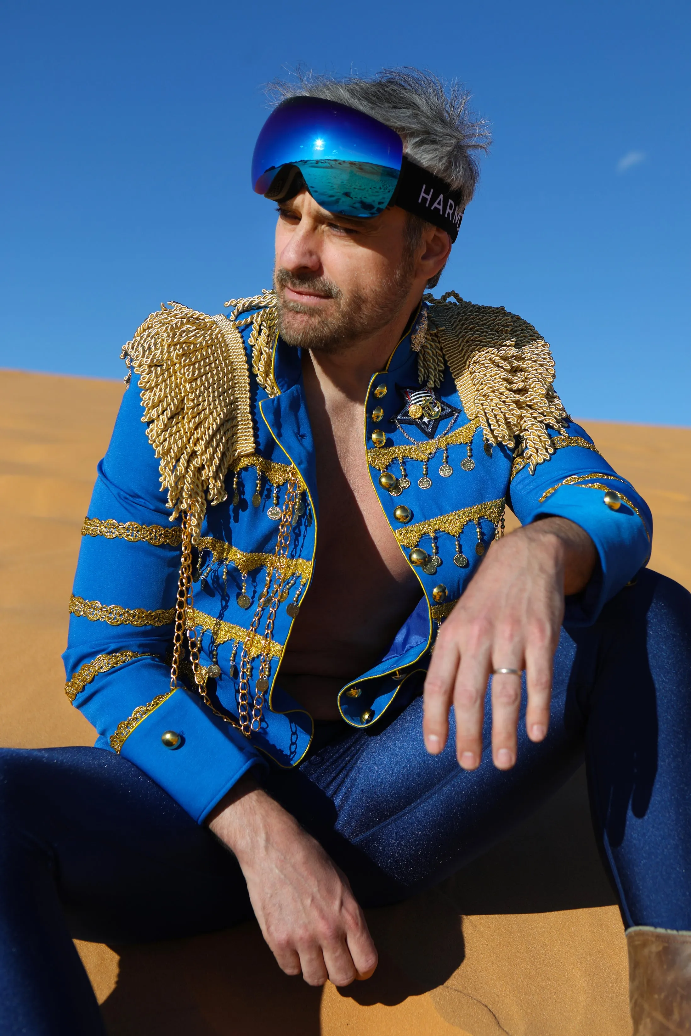 Indigo Space Military Jacket