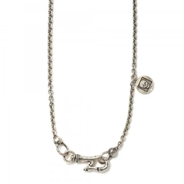 John Varvatos Silver Feather Necklace