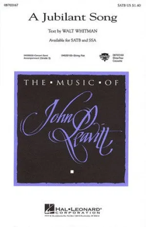 JUBILANT SONG SATB