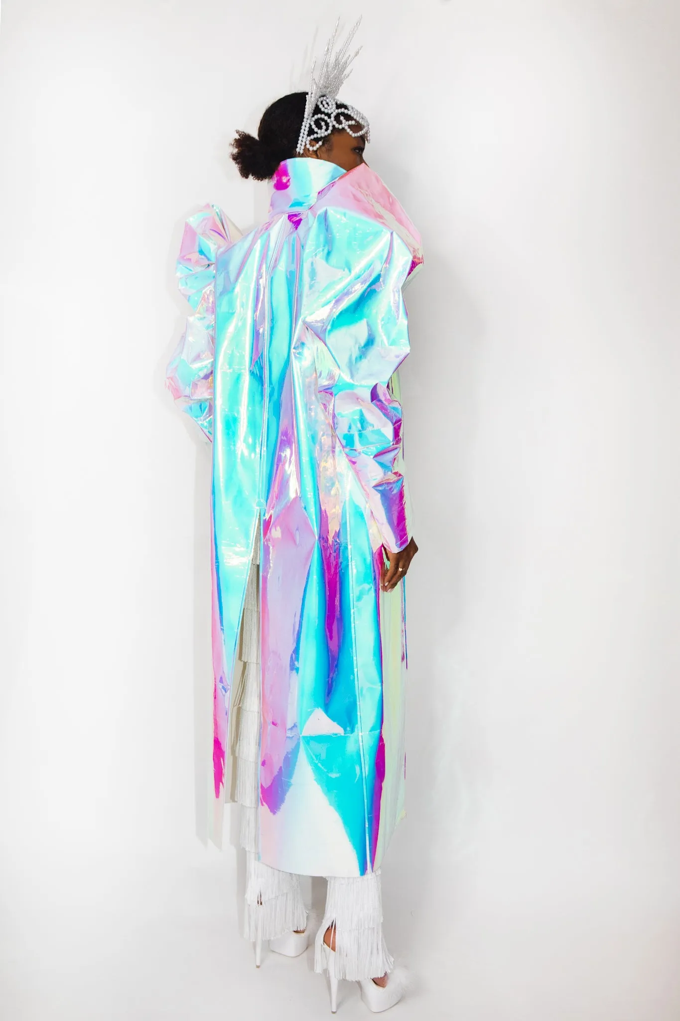 Kaleidoscopic Iridescent Coat
