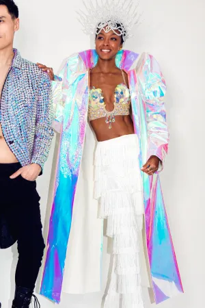 Kaleidoscopic Iridescent Coat