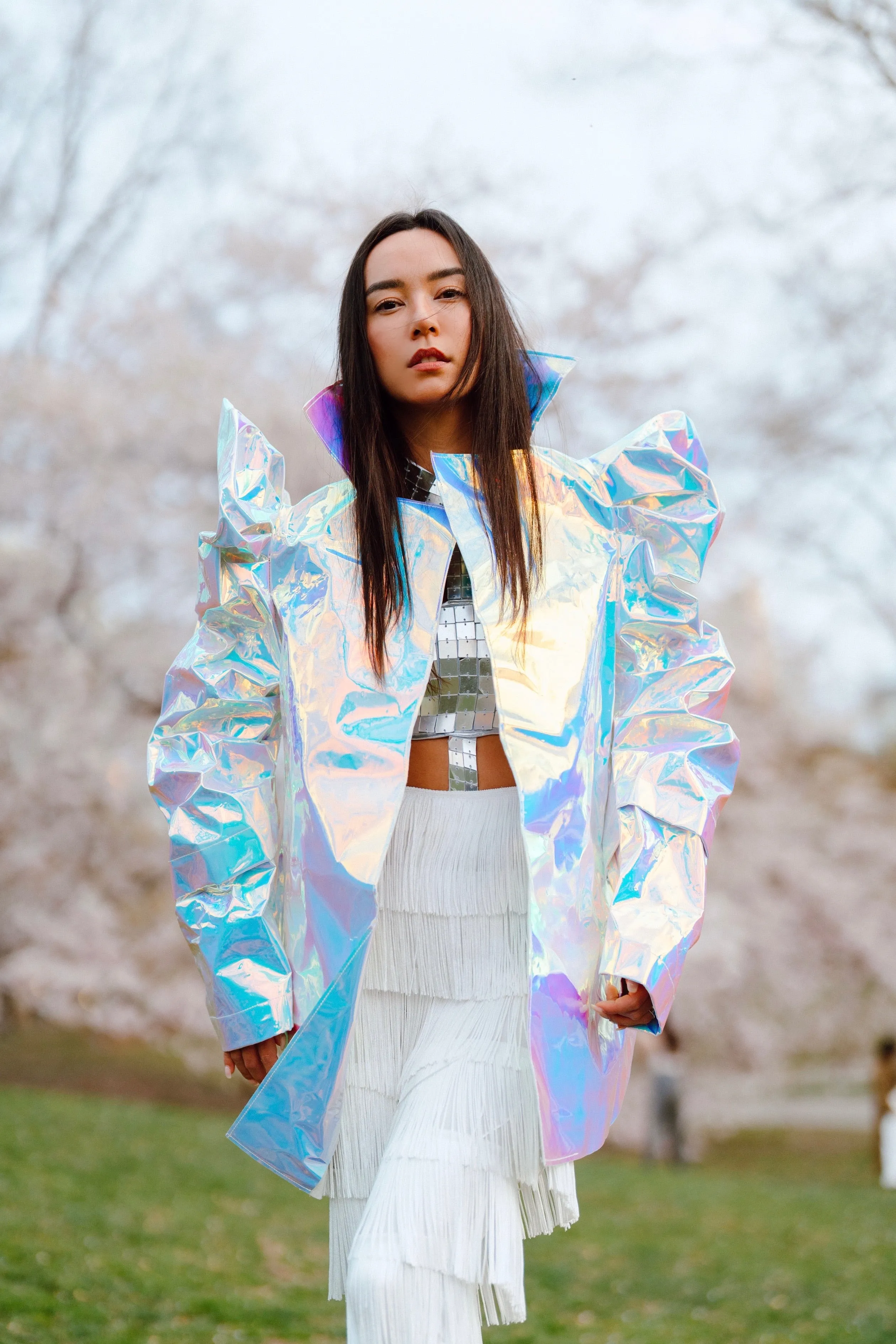 Kaleidoscopic Iridescent Coat