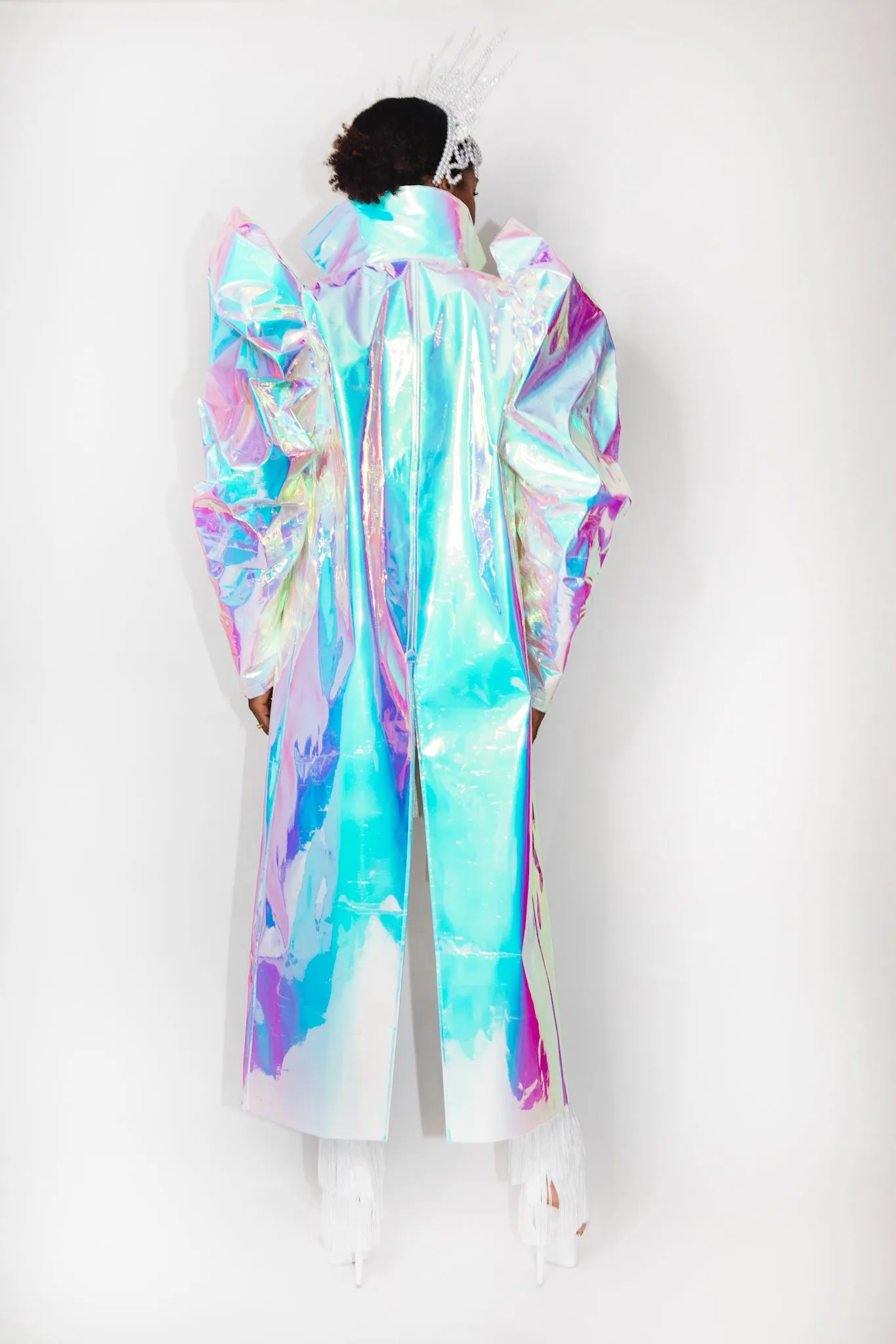 Kaleidoscopic Iridescent Coat