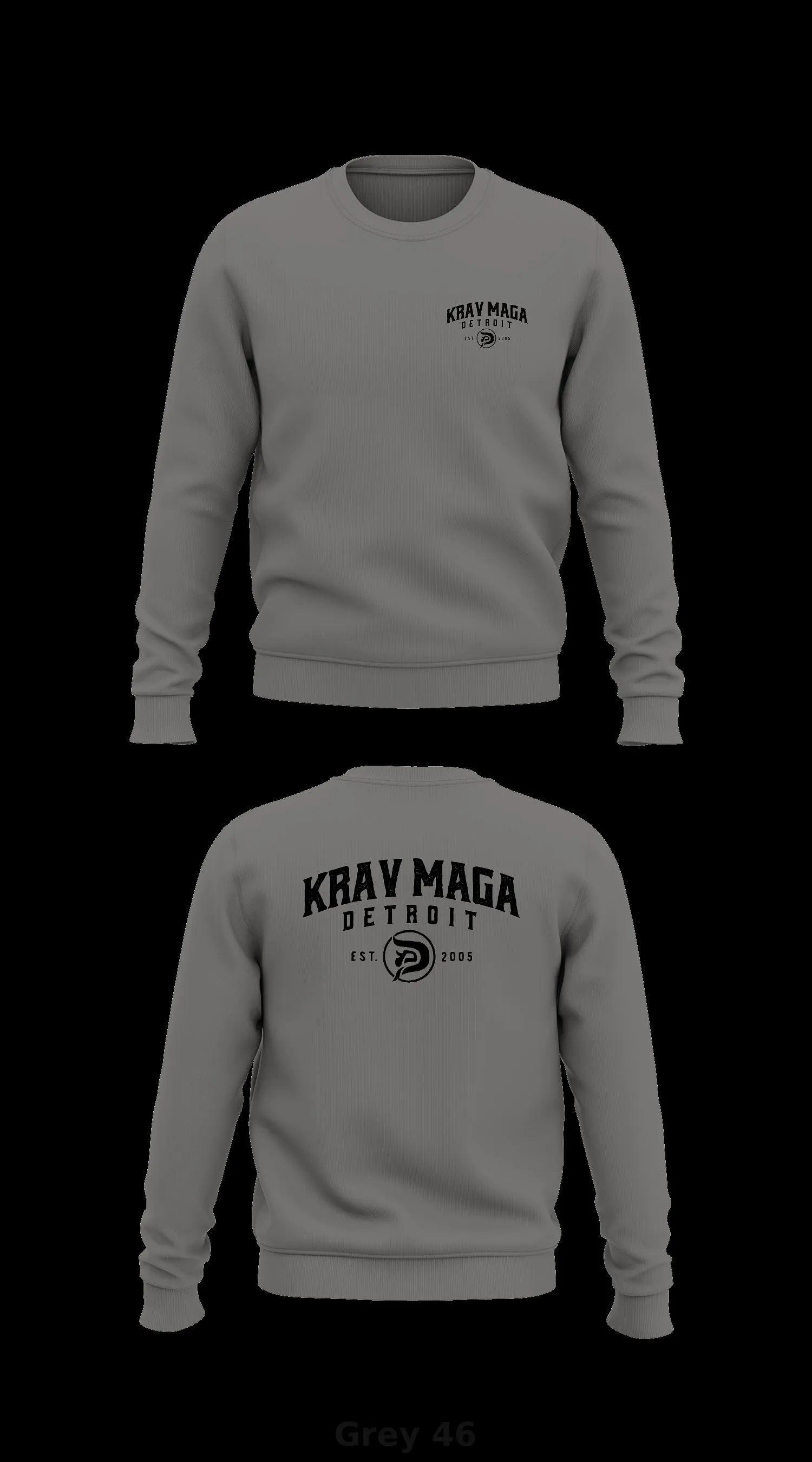 Krav Maga Detroit  Store 1 Core Men's Crewneck Performance Sweatshirt - 46709625625