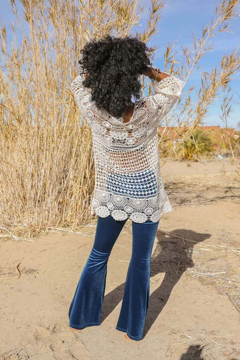 Lace-Up Crochet Tunic - 2 colors